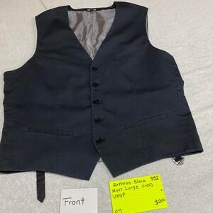 Express black dress vest men large . SKU352 #gilet